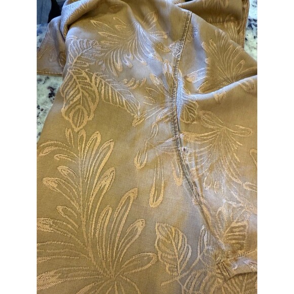 Tommy Bahama Men's Silk Short Sleeve Button-Up Shirt Gold Size M - Picture 5 of 6